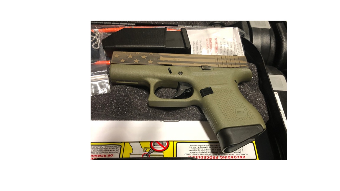 Glock GLOCK G43 9mm BATTLE FLAG FDE 6rd
