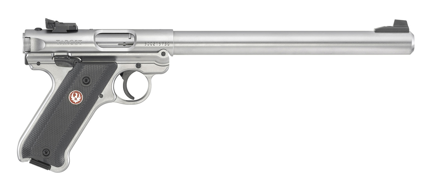 RUGER Mark IV Target 22LR 10" 10rd Pistol w/ Bull Barrel - Stainless