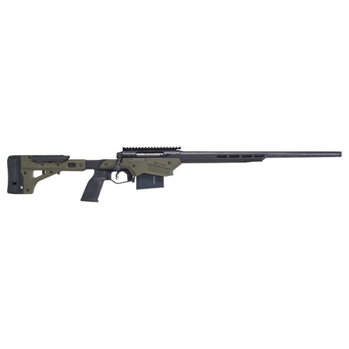 SAVAGE ARMS AXIS II Precision 243 Win 22 10rd Bolt Rifle w Threaded Barrel  Black  OD Green