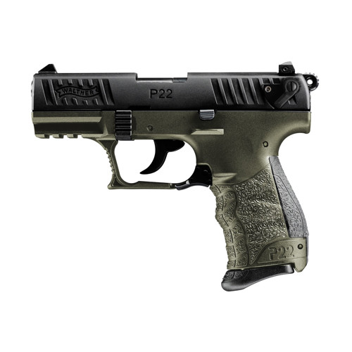 WALTHER ARMS P22Q 22LR 34 10rd  OD Green