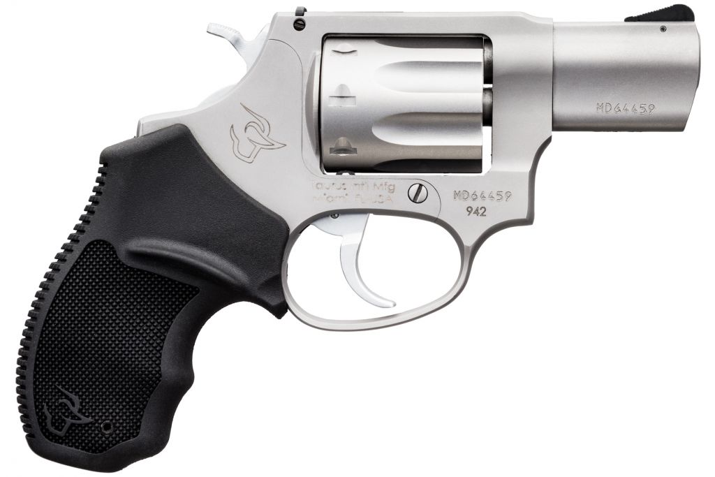 TAURUS 942 Ultra-Lite 2" 8rd Revolver - Stainless | Black Rubber Grips