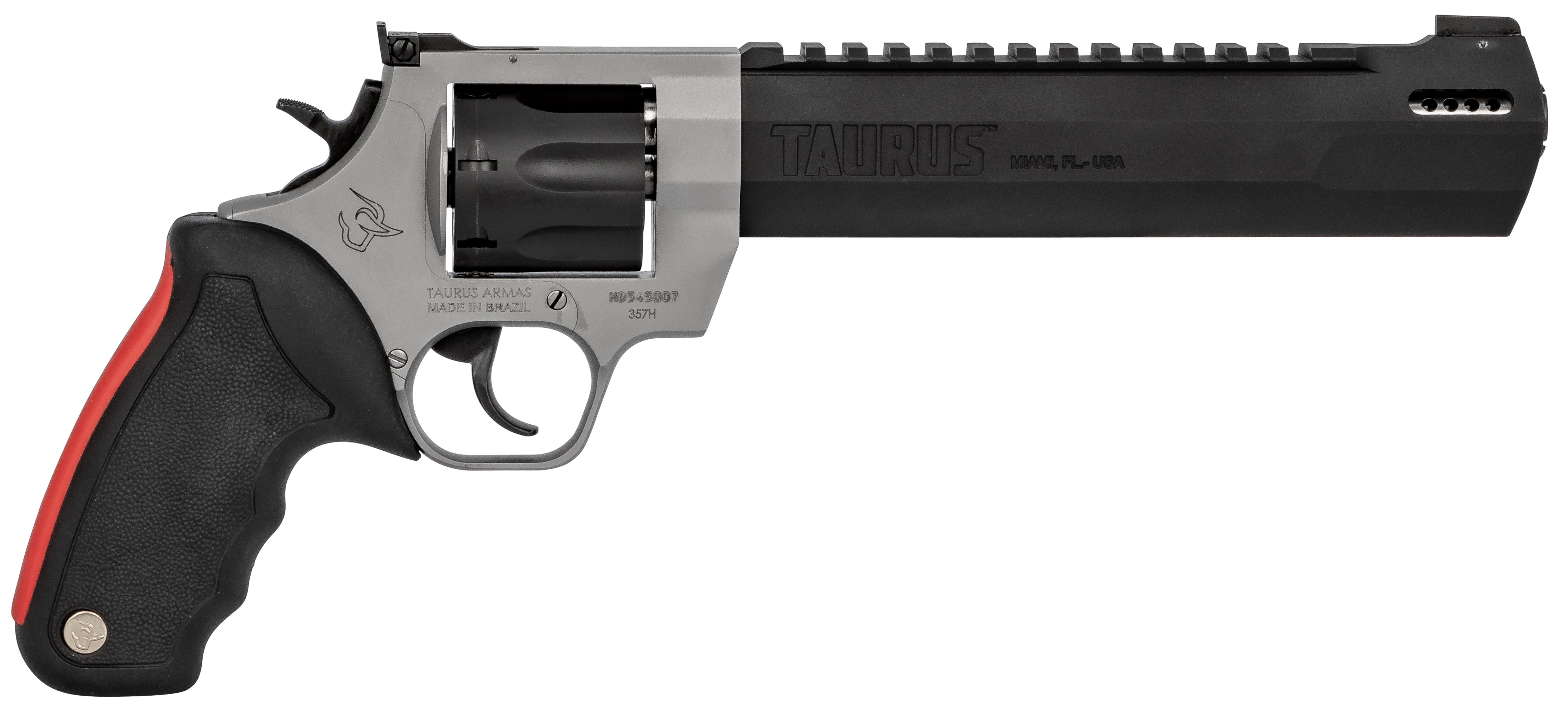 TAURUS Raging Hunter 357 Mag / 38 Special 8.37" 7rd Revolver - Two-Tone w/ Rubber Grips