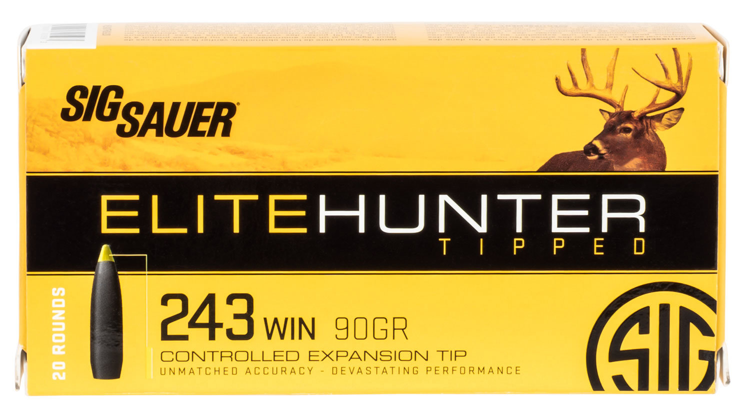 SIG SAUER SIG AMMO 243WIN 90GR ETH 20/200