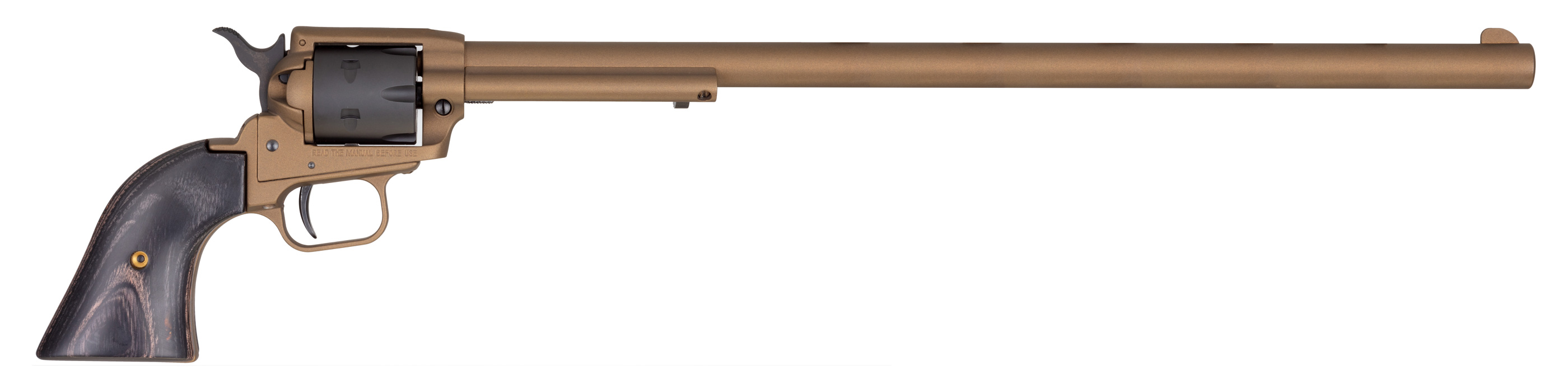 HERITAGE MANUFACTURING Rough Rider 22LR 16" 6rd Revolver - Burnt Bronze / Laminate Wood Grips