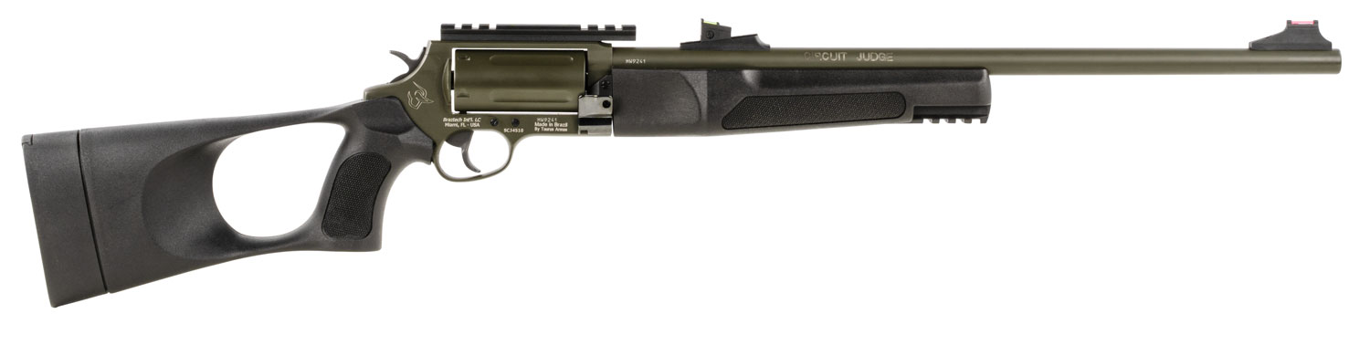 ROSSI Circuit Judge 45LC / 410 Gauge 18.5" 5rd Revolver Rifle - OD Green