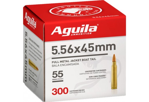 Aguila AGU 5.56MM 62GR FMJ BT 300RD BULK PACK