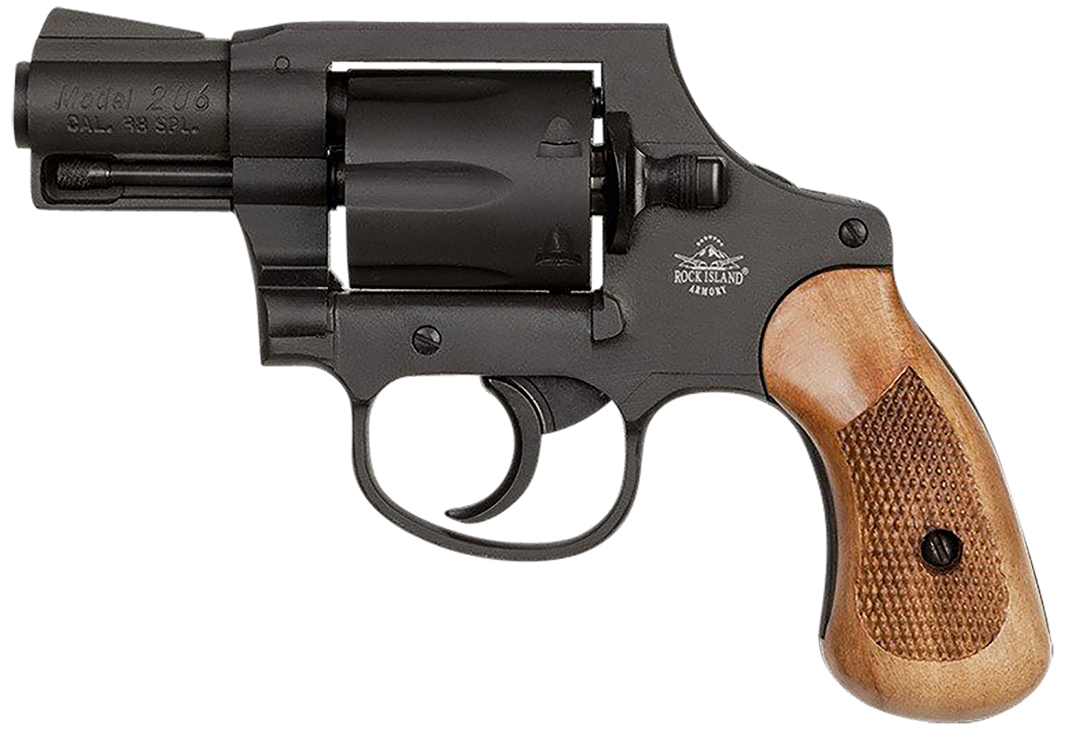 ROCK ISLAND 206 38 Special 2" 6rd Hamerless Revolver - Black