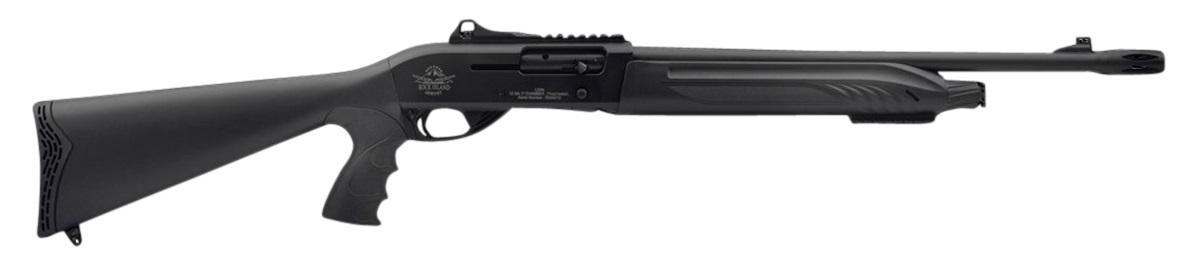 ROCK ISLAND LI-ON 12 Gauge 3" 18.5" 4+1 Semi-Auto Shotgun - Black w/ Pistol Grip
