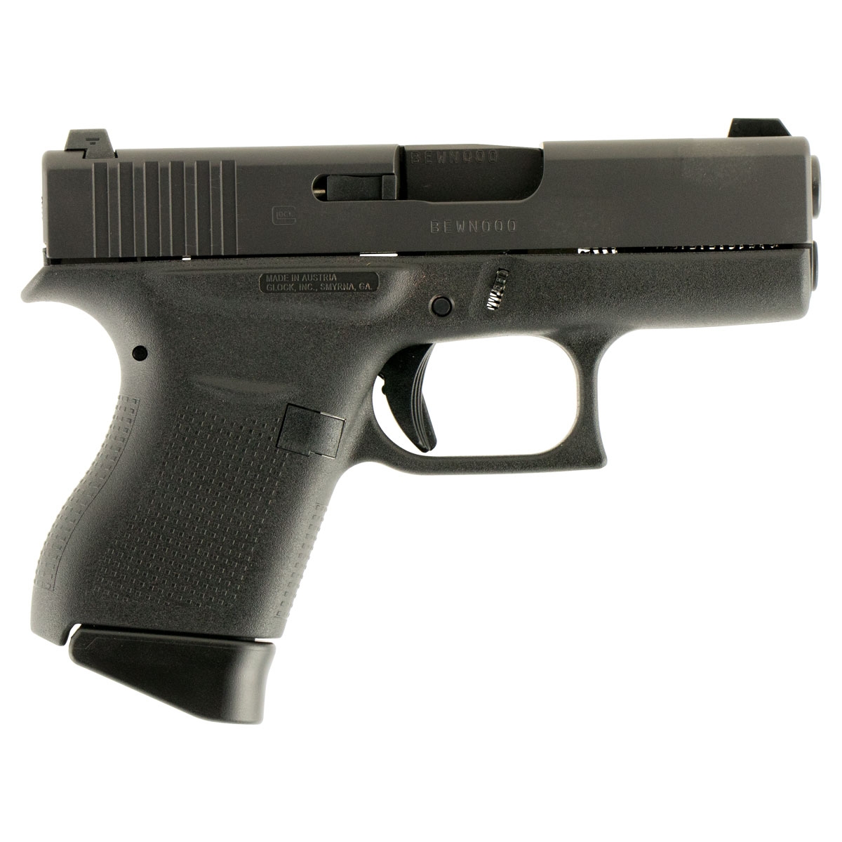 Glock GLOCK G43 9mm 3.41in 6rd Pistol w/ Night Sights - Qualified Professionals Only