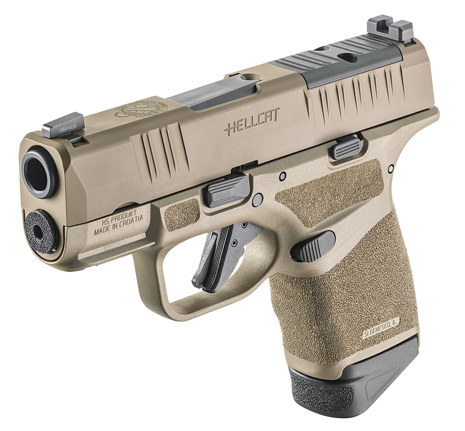 Springfield Hellcat OSP 9mm 3" 13rd - Desert FDE