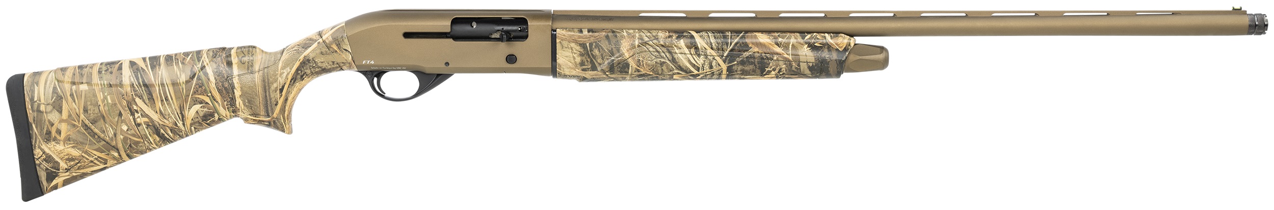 POINTER Field Tek 4 12 Gauge 3" 28" 4rd Semi-Auto Shotgun - Burnt Bronze / Camo
