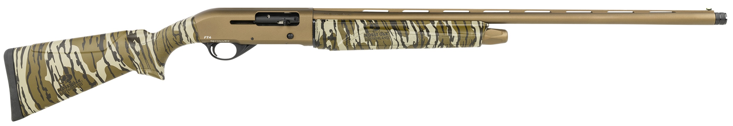 POINTER Field Tek 4 12 Gauge 3" 28" 3rd Semi-Auto Shotgun - Burnt Bronze / Mossy Oak Bottomland