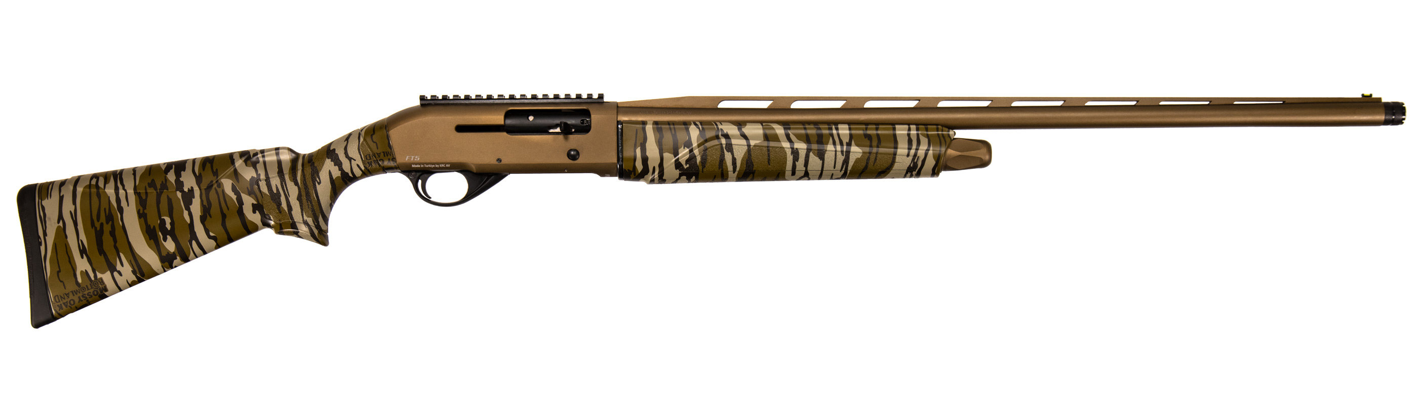 POINTER Field Tek 5 Turkey 12 Gauge 3" 28" 5+1 Semi-Auto Shotgun - Bronze / Mossy Oak Bottomland