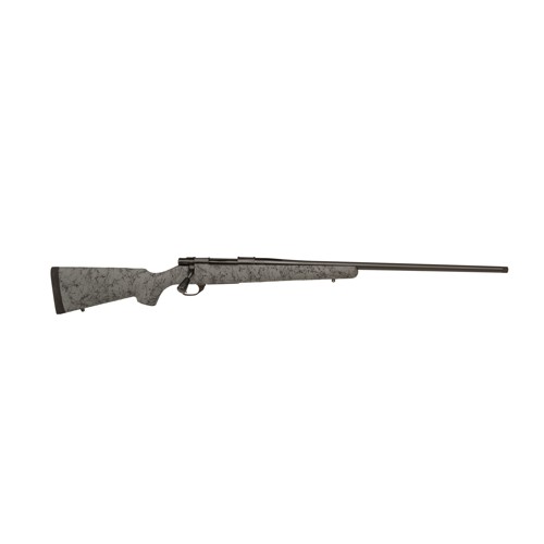 HOWA M1500 HS Precision 300 Win Mag 24 3rd Bolt Rifle w Threaded Barrel  Grey  Black Webbing