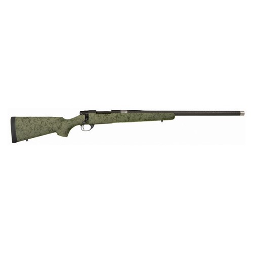 HOWA Model 1500 65 Creedmoor 24 5rd Bolt Rifle w Carbon Fiber Threaded Barrel  Green  Black