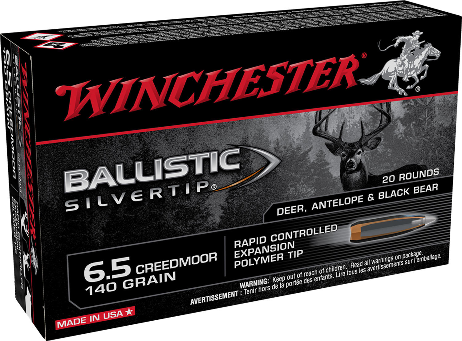 Winchester Repeating Arms Win Ammo Supreme 6.5CRD 140GR Ballistic St 2010