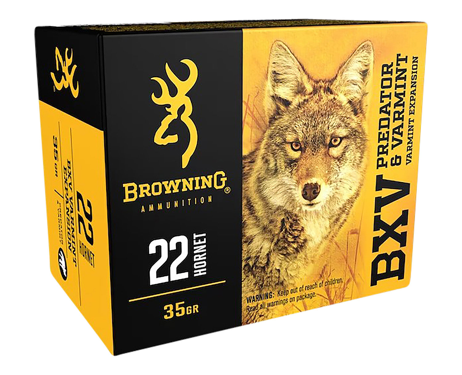 Browning Browning Ammo B192300221 Bxv 22 Hornet 35 GR Polymer Tip 20 Bx 10 Cs