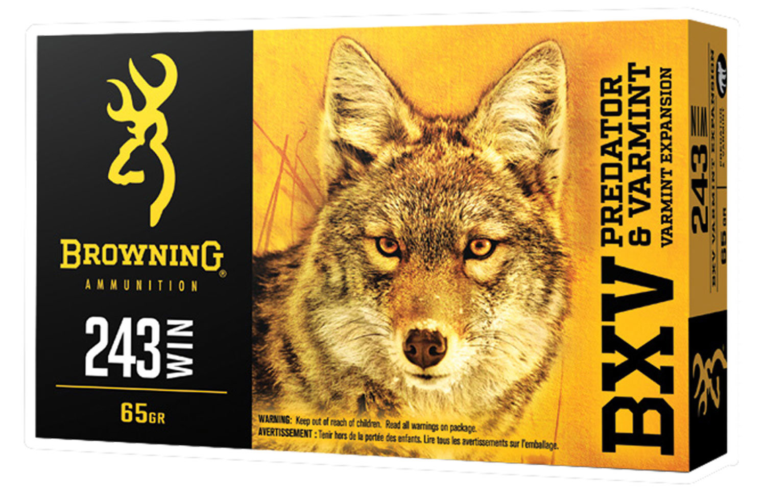 Browning Browning Ammo B192302431 Bxv 243 Win 65 GR Polymer Tip 20 Bx 10 Cs