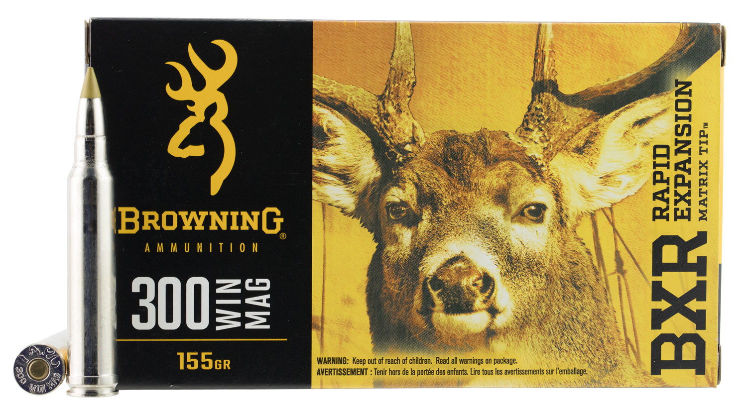 Browning Browning Ammo B192103001 Bxr 300 Win Mag 155 GR Matrix Tip 20 Bx 10 Cs