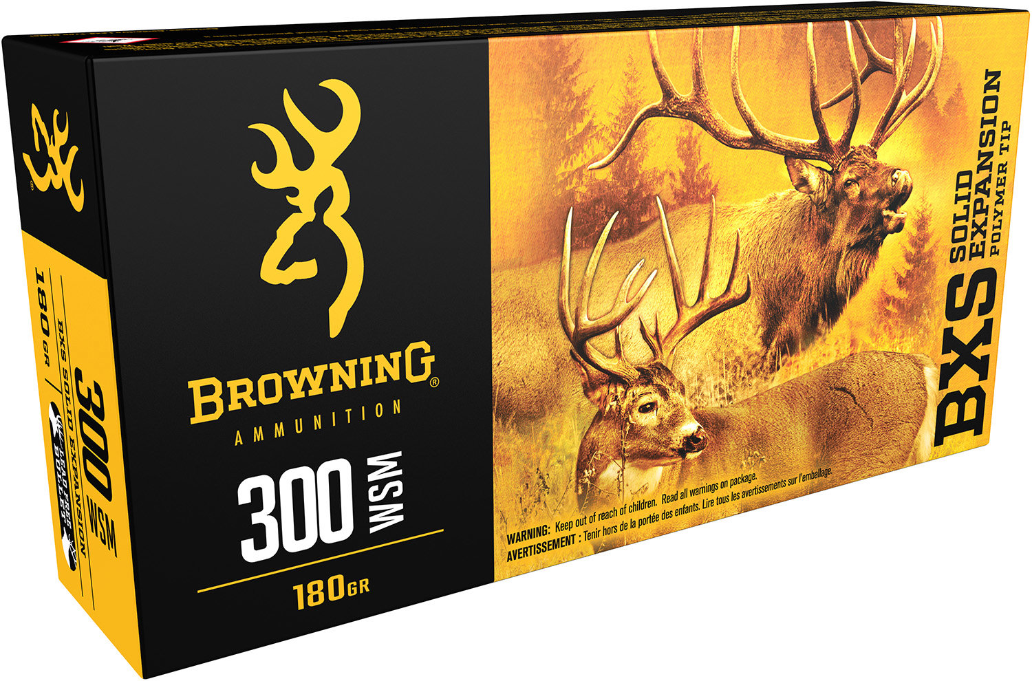 Browning Browning Ammo B192430001 Bxs 300 WSM 180 GR Terminal Tip 20 Bx 10 Cs