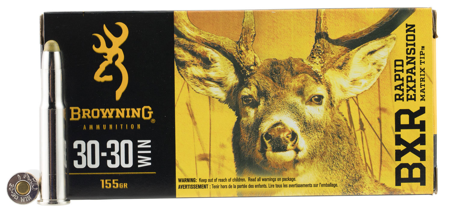 Browning Browning Ammo B192130301 Bxr 30 30 Winchester 155 GR Matrix Tip 20 Bx 10 Cs