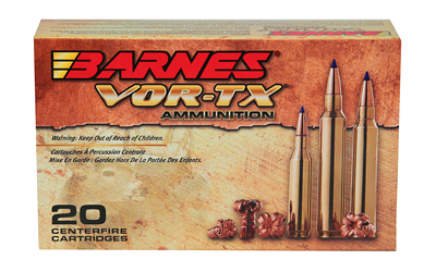 Barnes Bullets BARNES AMMO VOR-TX 450 Bushmaster 250gr Barnes Tipped TSX Flat Base Ammunition | 20 Rounds