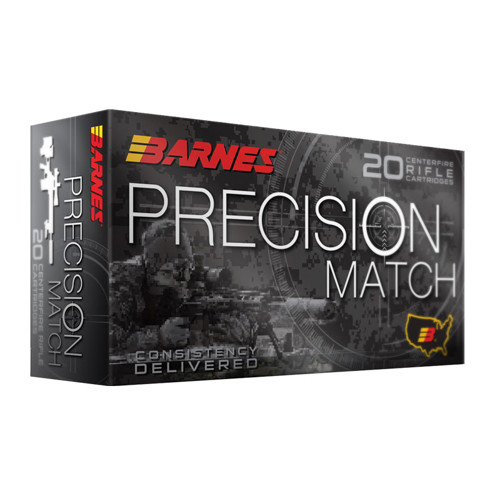 BARNES AMMO 6.5 Grendel Precision Match Burnr OTMBT 120Gr 20rd