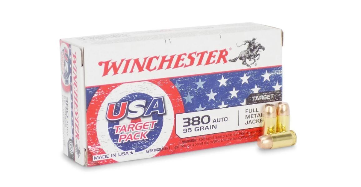 Winchester WINCHESTER AMMO 380 Auto 95 FMJ-FN 50rd