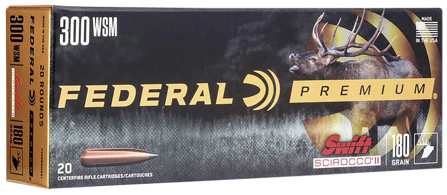 Federal P300Wsmss1 Premium 300 WSM 180 GR Swift Scirocco Ii 20 Bx 10 Cs