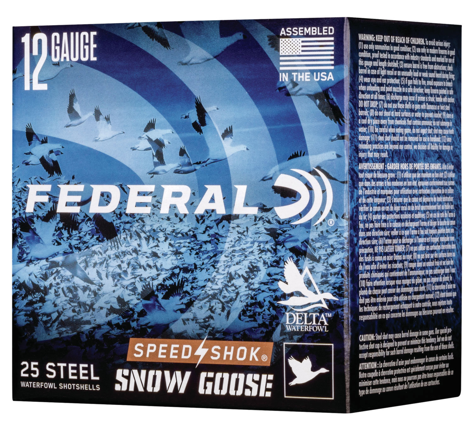 Federal FEDERAL AMMO 12GA 3" 1 1/4oz 2 Snow Goose Speed Shok 25rd