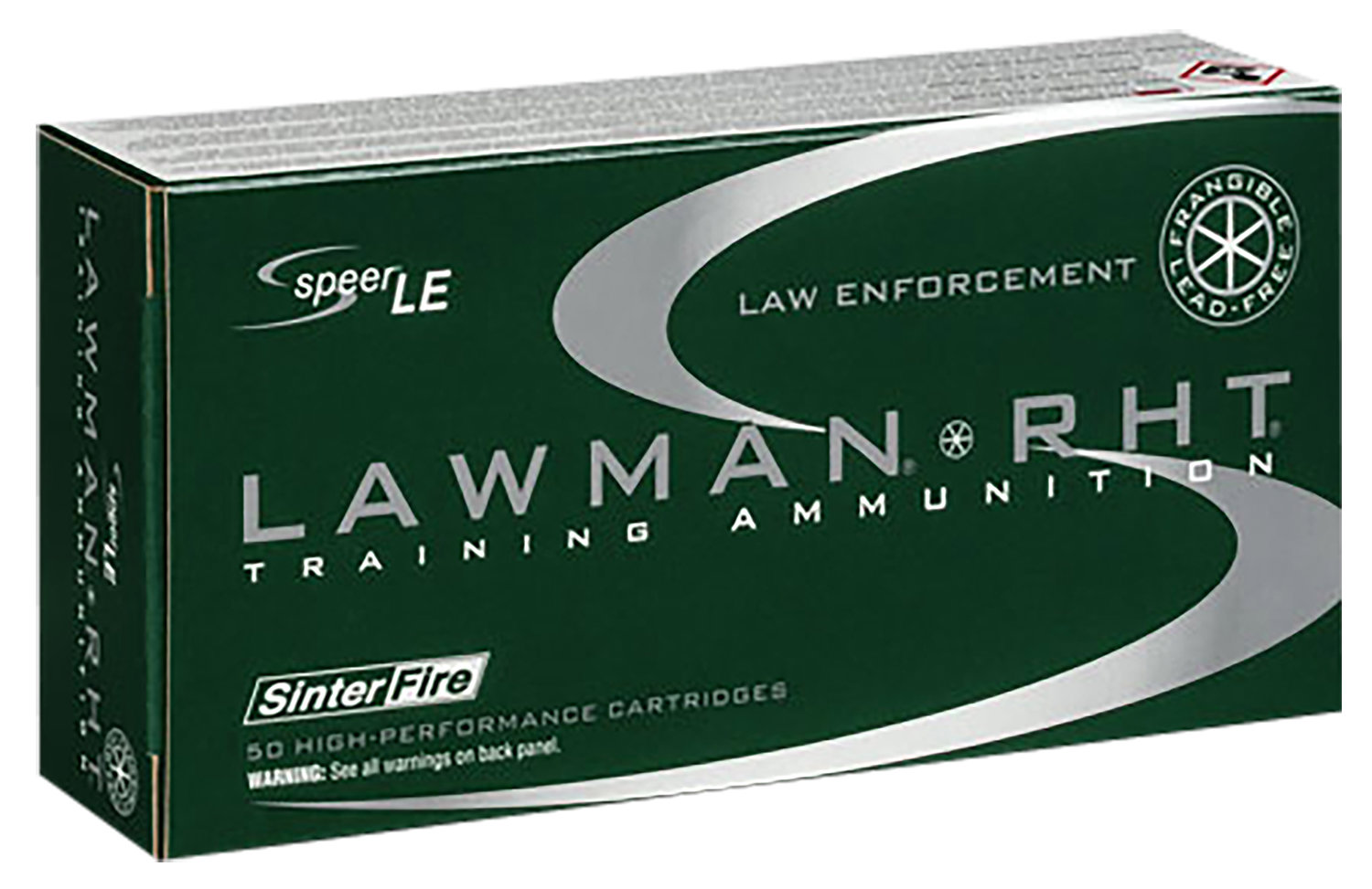 Speer Speer Ammo 53375 Lawman RHT 40 Sw 125 GR Frangible 50 Bx 20 Cs