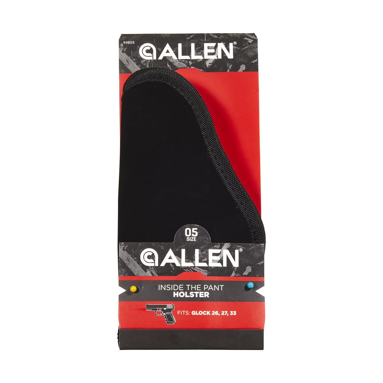 Allen ALLEN Holster-Concealed Fire, IWB Glock 26,27,33, Black