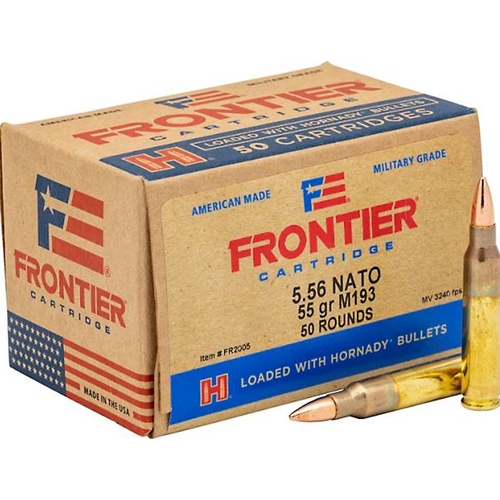 Hornady HORNADY 5.56 NATO Frontier 55Gr Hollow Point Match 50rd