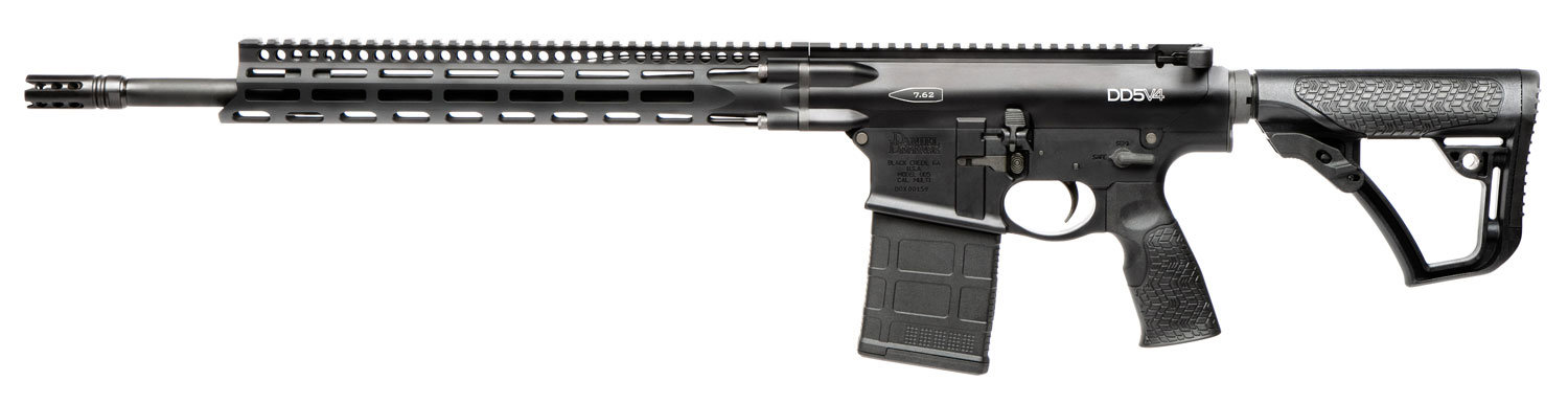 DANIEL DEFENSE DD5 V4 Direct Impingement 7.62x51 NATO 18" 20rd Semi-Auto AR10 Rifle - Black