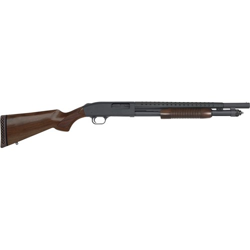 MOSSBERG 590 RETROGRADE 12 Gauge 3 185 6rd Pump Shotgun  Black  Walnut