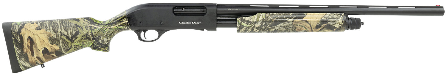 CHARLES DALY 301 Field Compact 20 Gauge 3" 22" 4+1 Pump Shotgun - Black / Mossy Oak Obsession