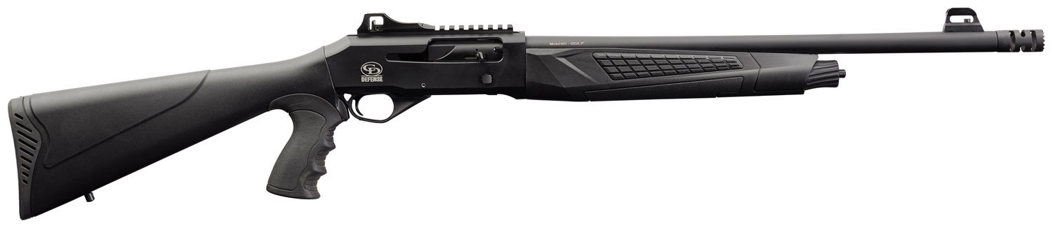 CHARLES DALY 601 Tactical 12 Gauge 3" 18.5" Semi-Auto Shotgun w/ Pistol Grip - Black Synthetic