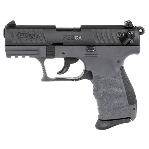 WALTHER ARMS P22 22LR 34 10rd Pistol  Tungsten  Black  CA Compliant