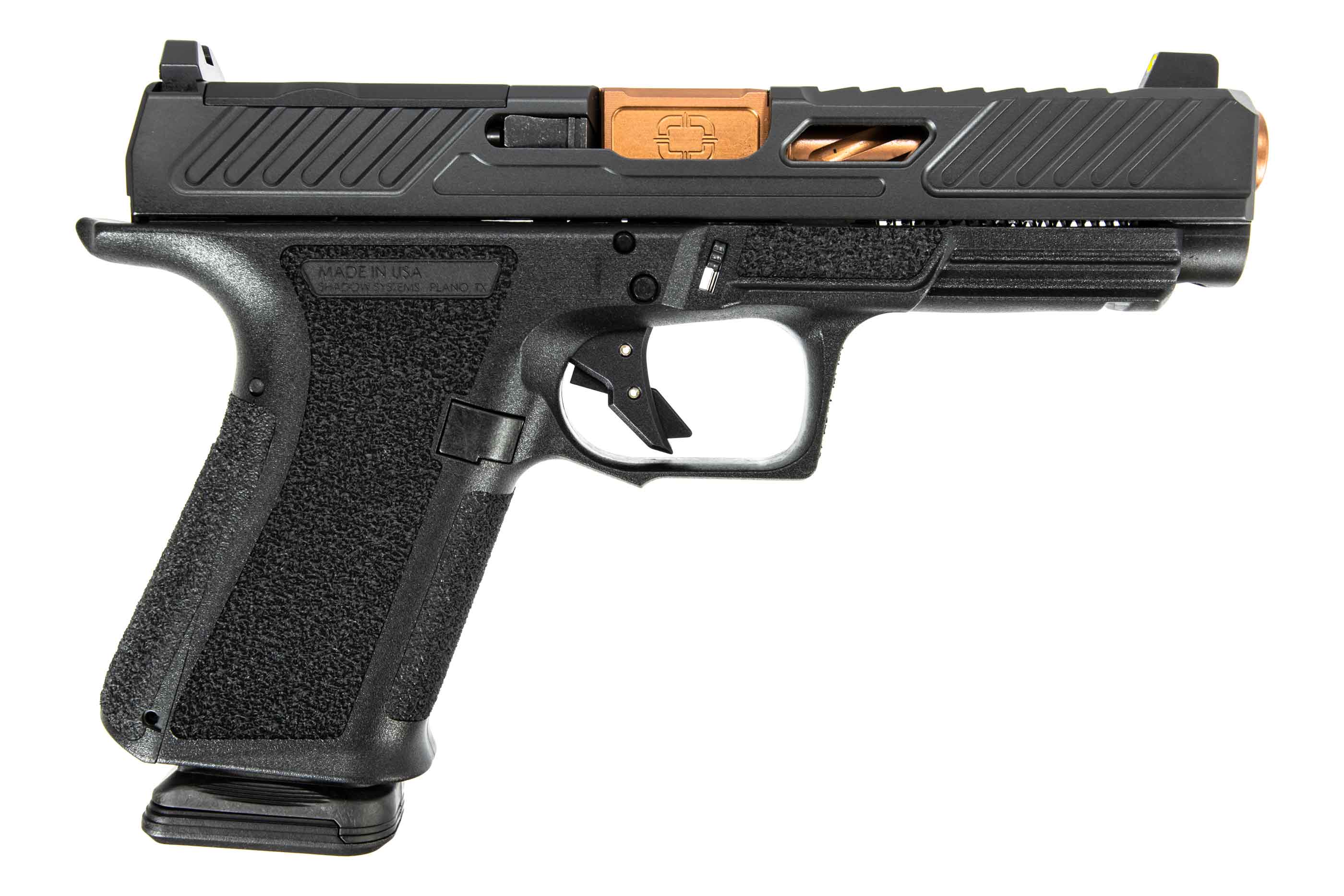 SHADOW SYSTEMS MR920L Elite 9mm 5" 15rd Optic Ready Pistol w/ Night Sights - Black / Bronze