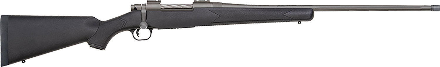 MOSSBERG Patriot 7mm Rem Mag 24" 3+1 Bolt Rifle w/ Fluted Threaded Barrel - Tungsten / Black