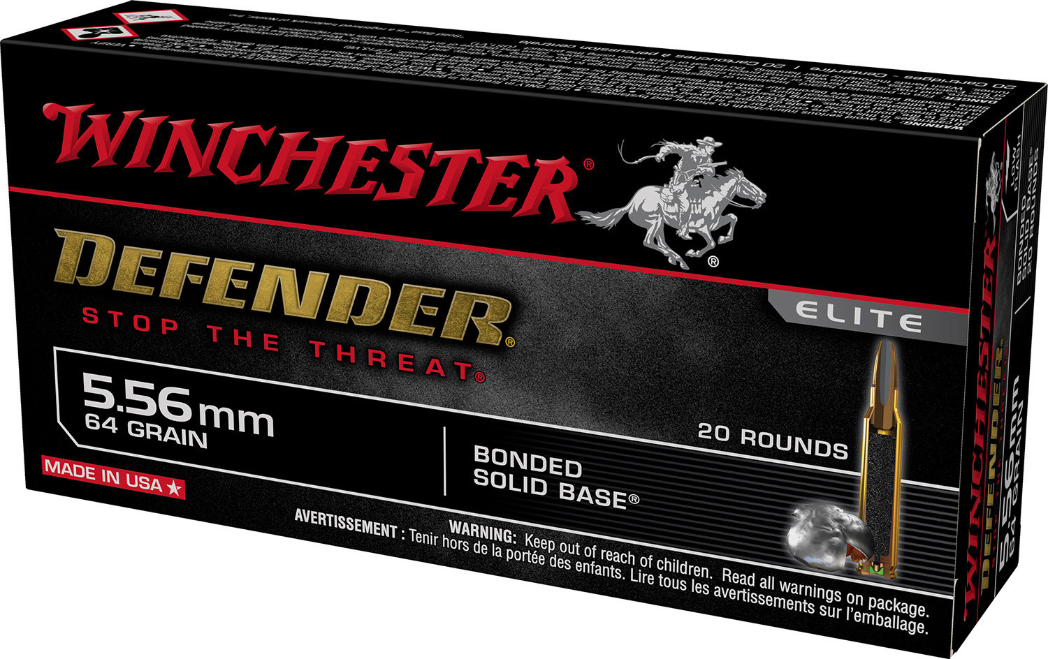 Winchester WINCHESTER AMMO 5.56 Defender BSB 64Gr 20rd