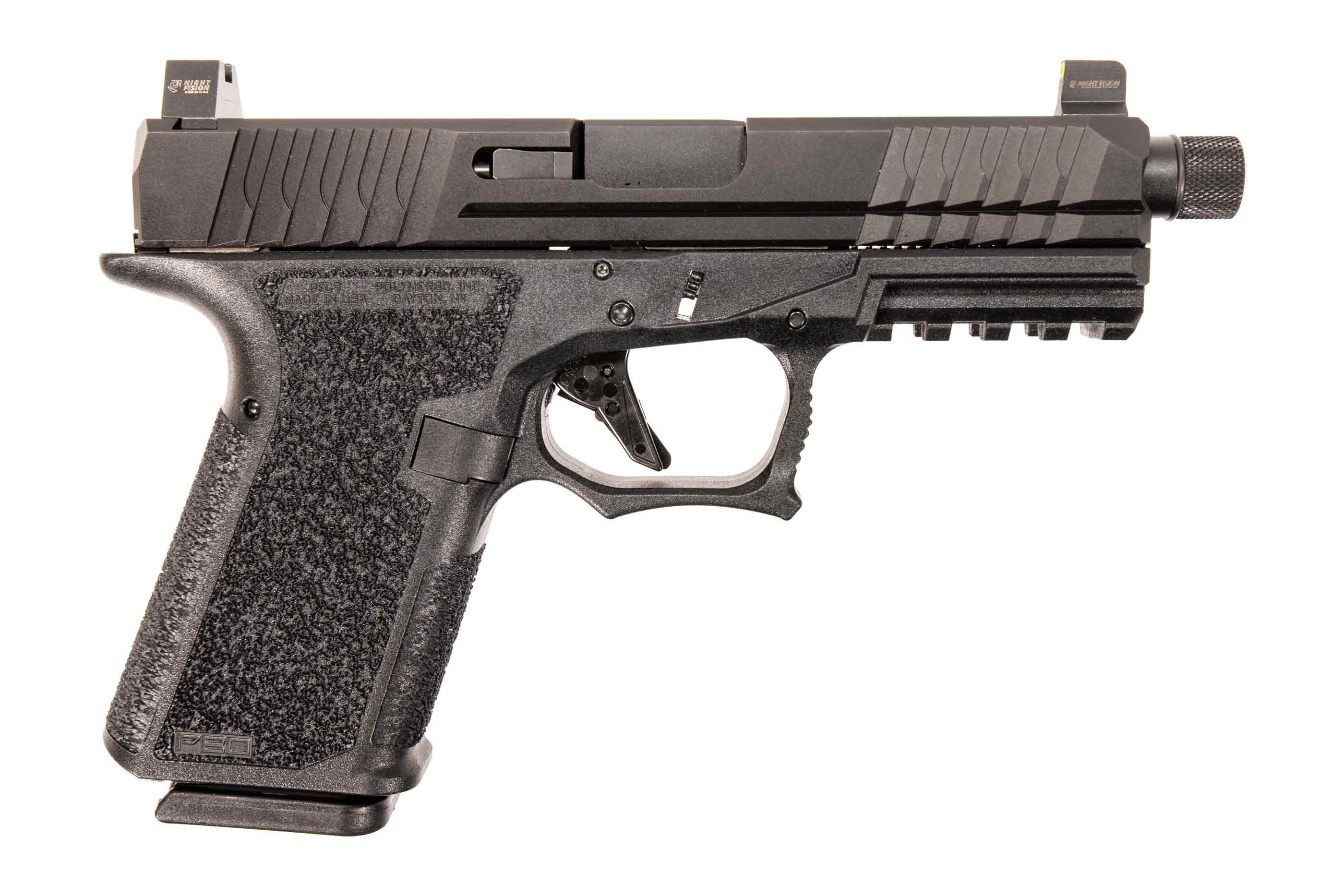 POLYMER80 PFC9 9mm 4.49" Black Threaded Barrel 15+1