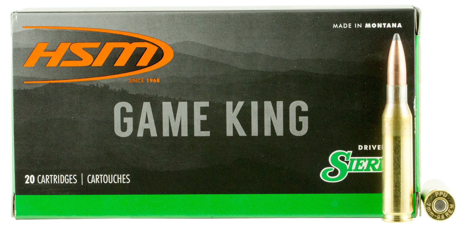 HSM AMMO 7mm-08 Remington 140Gr SBT GameKing 20rd