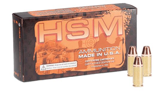 HSM Ammunition HSM AMMO 40 S&W 180Gr Hollow Point Brass Ammunition | 50 Rounds