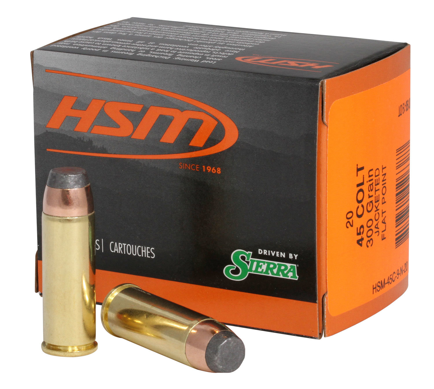 HSM Ammunition HSM AMMO 45 Colt 300Gr JSP 20rd