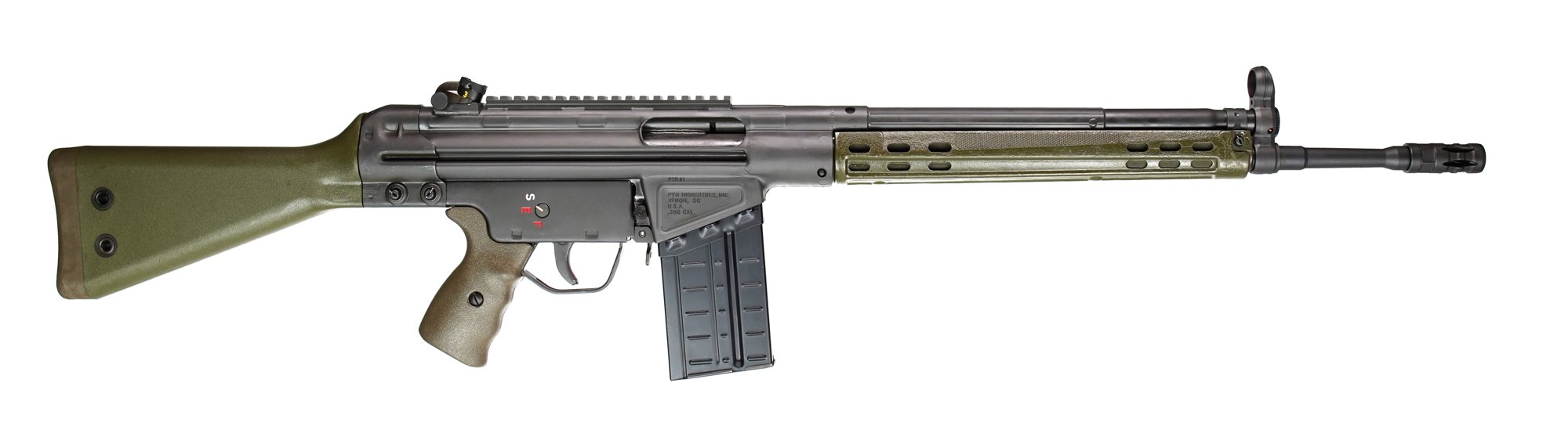 PTR GIR 101 308 WIN 18" Rifle - Green Furniture