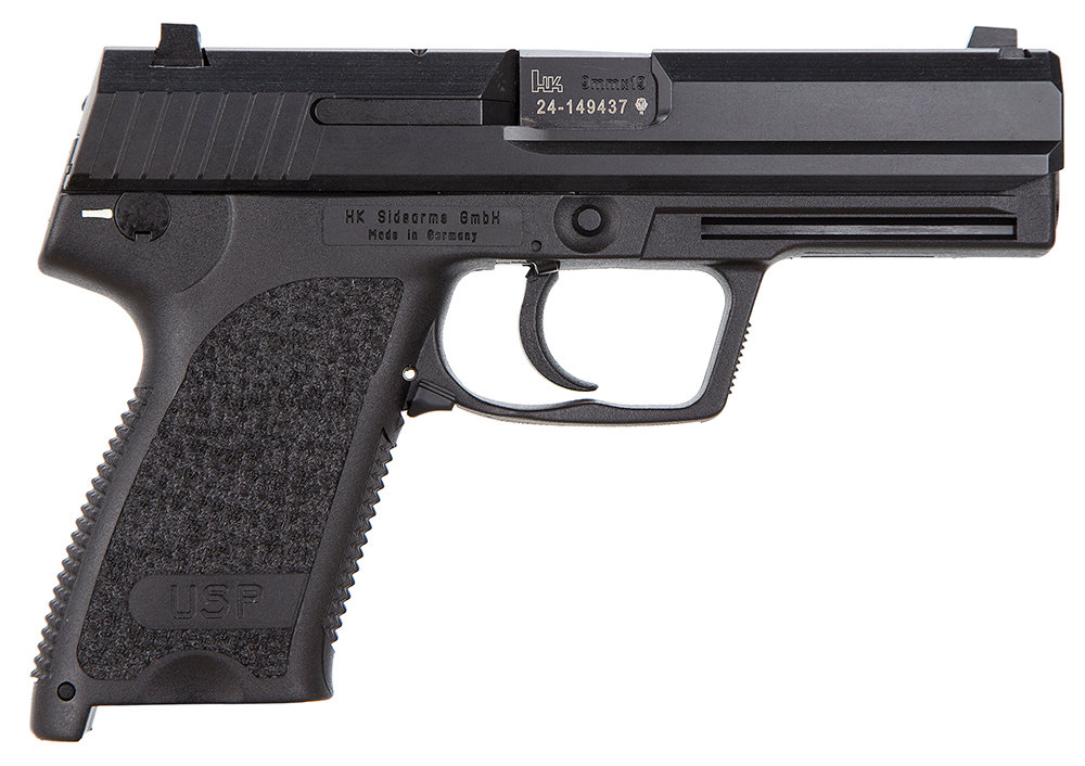 HK USA USP9 V1 9mm 4.25″ 15rd Pistol w/ Safety/Decock – Black