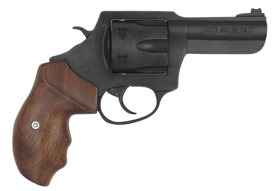 CHARTER ARMS The Professional III 357 Mag 4.2" 6rd Revolver - Black | Wood Grips