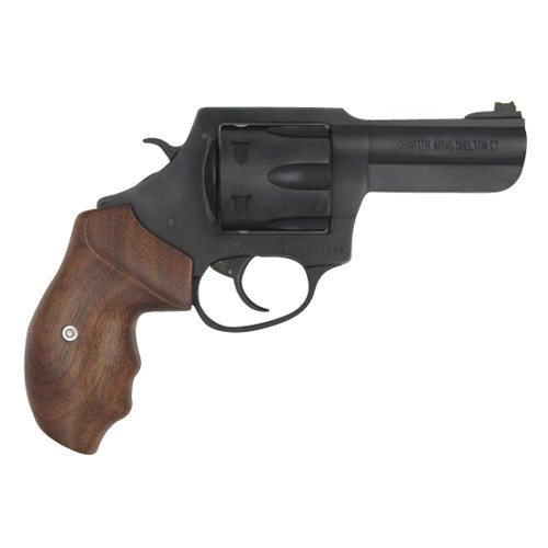 CHARTER ARMS The Professional III 357 Mag 42 6rd Revolver  Black  Wood Grips