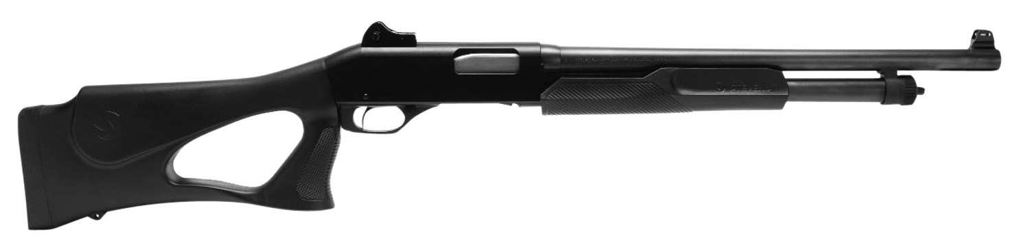 STEVENS 320 Security 12 Gauge 3" 18.5" 5rd Pump Shotgun w/ Ghost Ring Sights - Black Thumbhole Stock